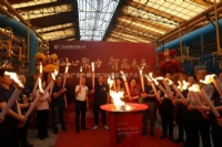 金牌亚洲C3#窑炉复工点火仪式顺利举行